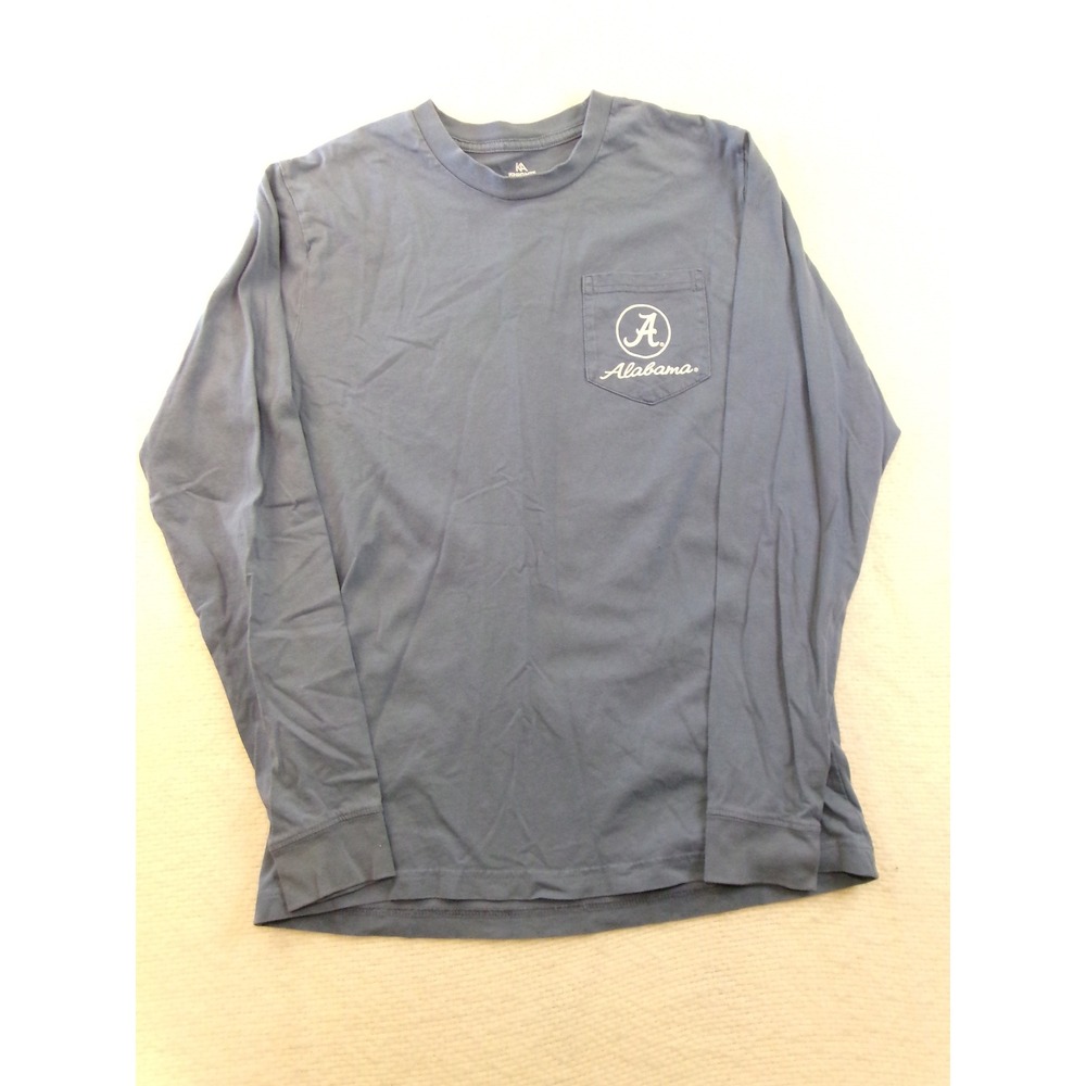 Knights‎ Apparel Alabama Crimson Tide Long Sleeve Pocket Tee Blue Women Medium